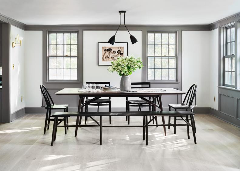 White Modern Dining Room