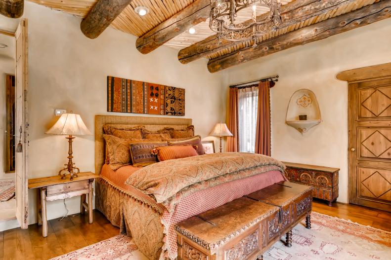 Southwestern style master suite