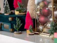 Turning Free Greenery Into Miniature Christmas Trees