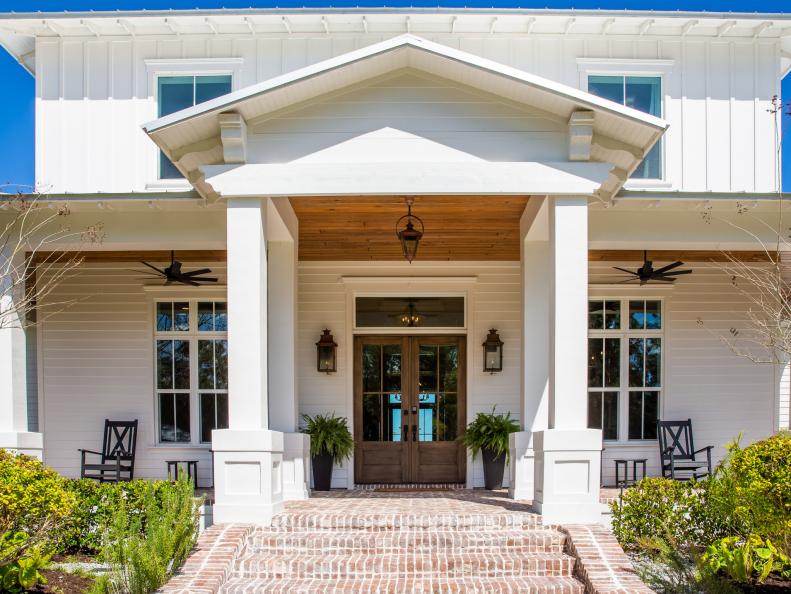 Country Home and Front Porch