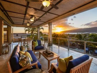 Tropical Lanai at Sunset