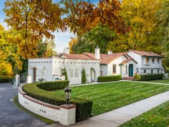 Mediterranean Villa and White Wall