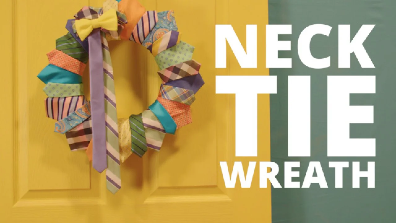 DIY Necktie Wreath