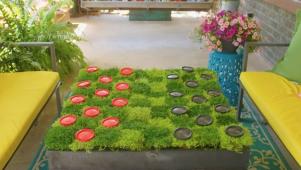 DIY Moss Checkerboard