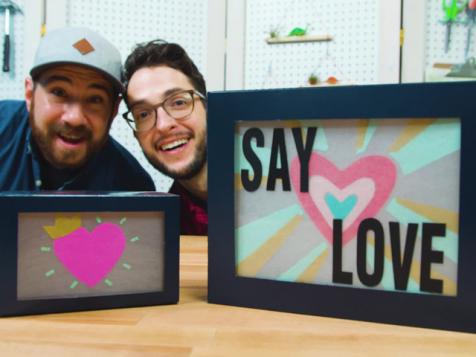 DIY Valentine's Day Light Box