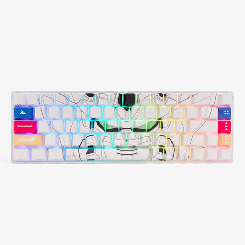 Gundam Base 65 Keyboard - Admiral (White)