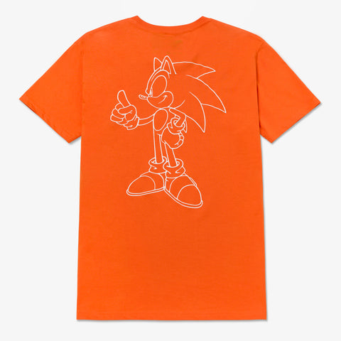 Sonic x Higround Chao Garden Tee back detail design