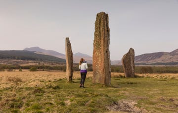 machrie moor standing stones is the collective name for six stone circles and archaeological site on the isle of arran