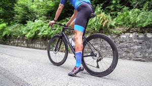 bicycle racing cyclist on asphalt road