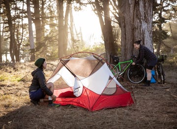 cross country cycling bike touring camping