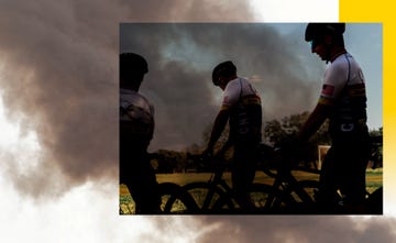 a group of people on a bicycle