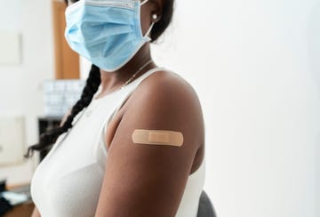 woman after vaccine