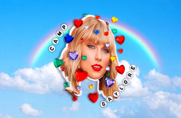 taylor swift rainbow clouds and gemstones