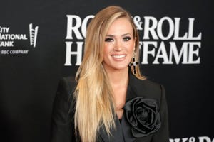 new york, new york november 03 carrie underwood attends the 38th annual rock  roll hall of fame induction ceremony at barclays center on november 03, 2023 in new york city photo by jeff kravitzfilmmagic