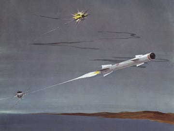 sidewinder missile illustration