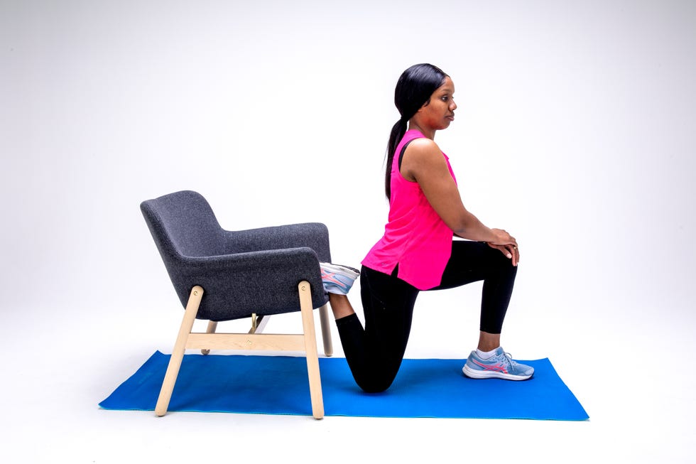 couch stretch for hip flexor relief