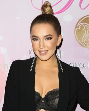 kloe shinn attends the karma international kandyland event at boulevard 3 on august 25, 2018 in hollywood