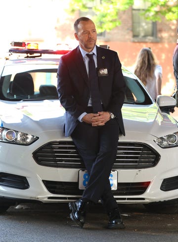 donnie wahlberg on blue bloods set