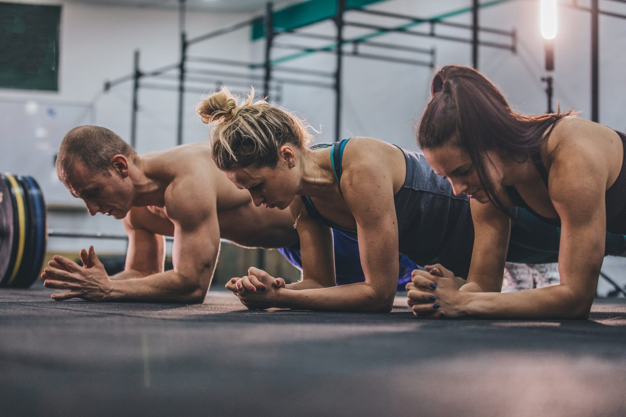 Exercising plank position