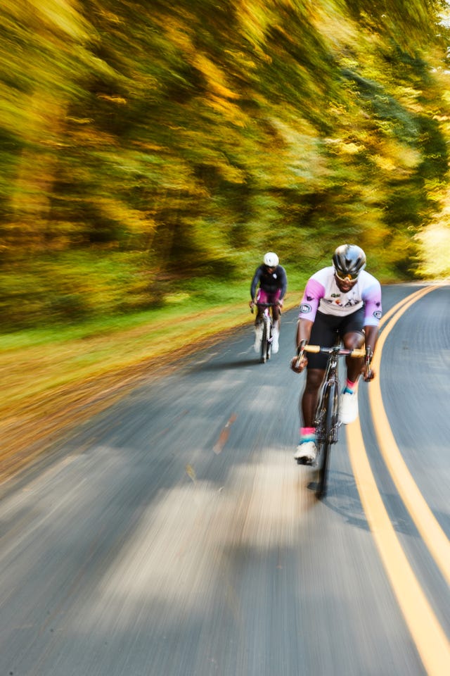 mike and hassane riding in new jersey fast downhill