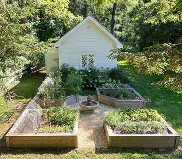 white garden shed