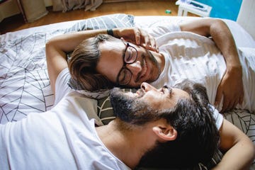 gay couple in bed