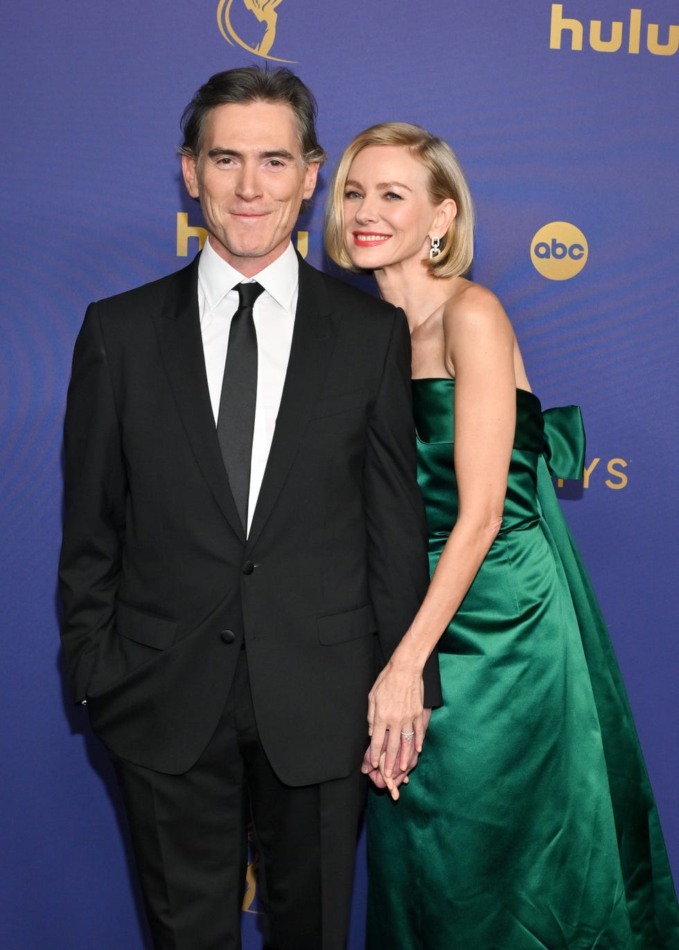 billy crudup and naomi watts at the 76th primetime emmy awards held at peacock theater on september 15, 2024 in los angeles, california photo by michael bucknervariety via getty images