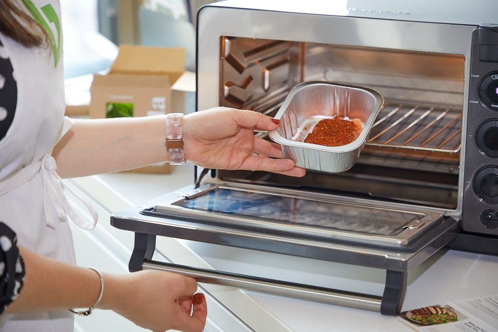 testing the tovala smart oven for meal delivery services with good housekeeping