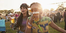 women at a festival