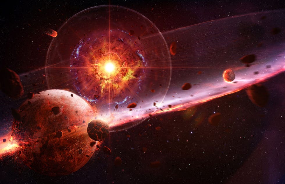 supernova explosion illustration