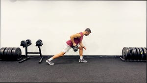 upper body kettlebell workout, single arm supported row