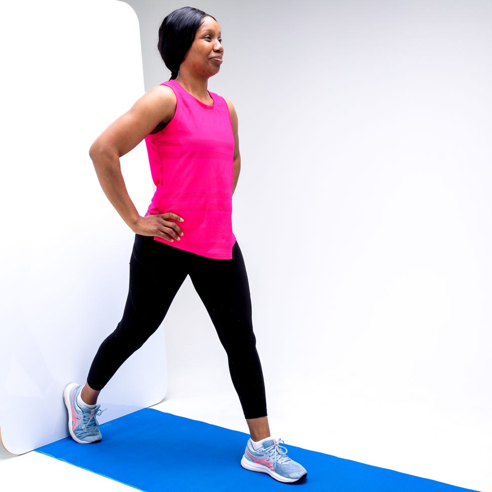 woman doing pilates for cycling