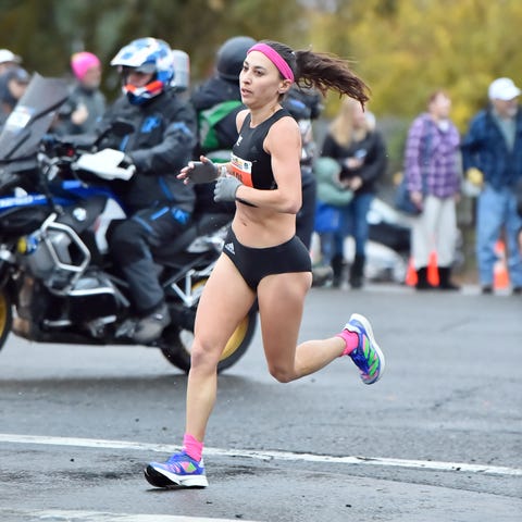 maegan krifchin at the 2022 california international marathon