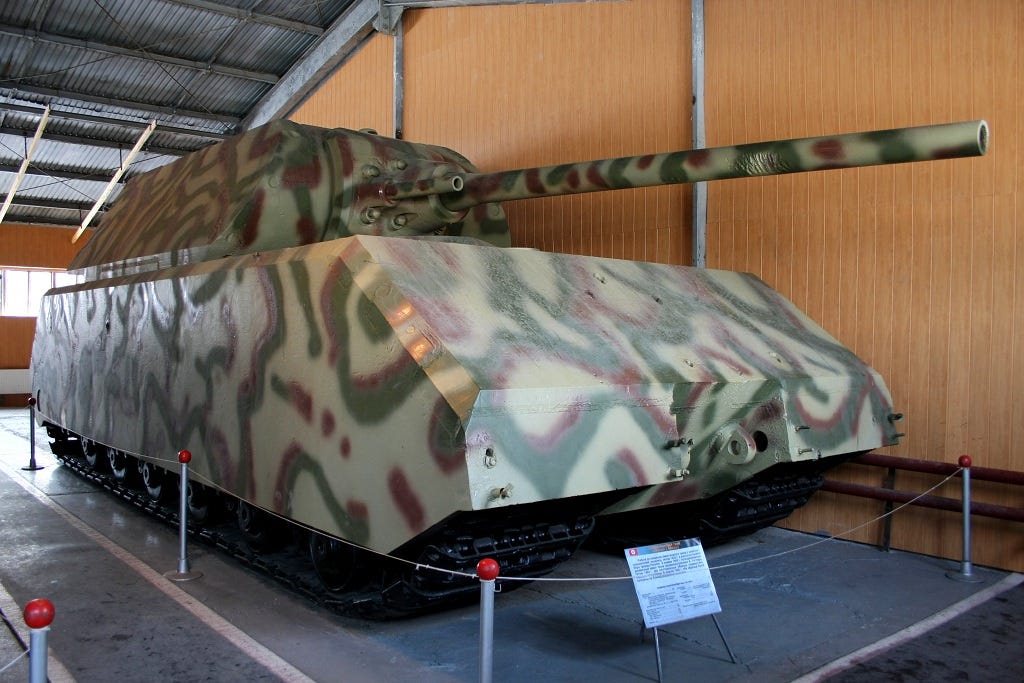 maus tank prototype in kubinka tank museum
