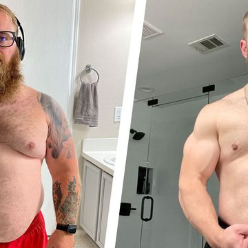 before and after shirtless photo weight loss transformation