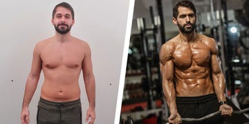 before and after shirtless transformation