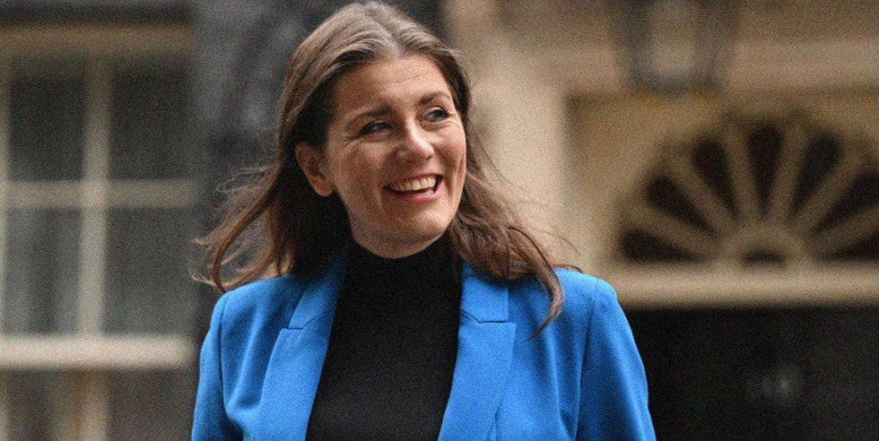 tory mp michelle donelan seen leaving 10 downing street