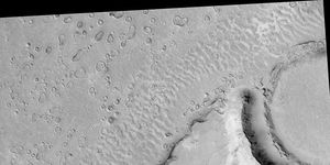 megaripples made of sand on mars