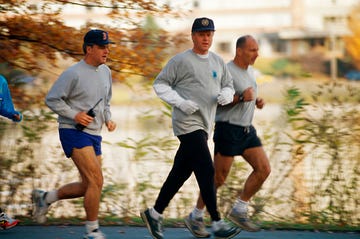 bill clinton jogging