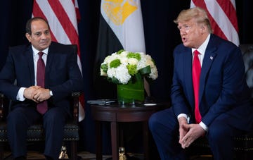 un politics trump el sisi