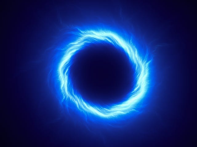 ring of electric light digtal abstract art