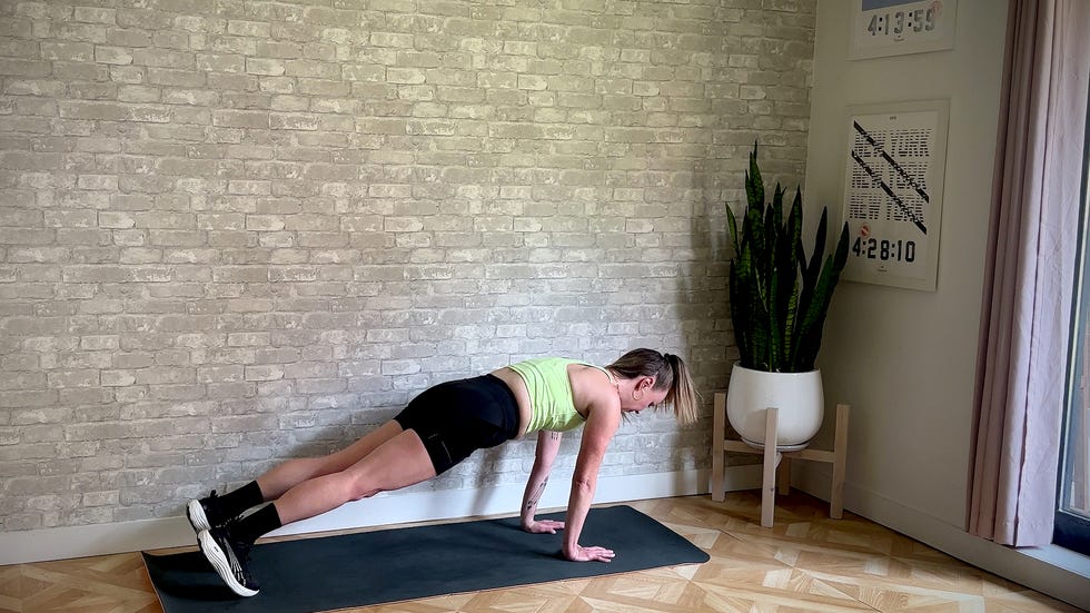 flexibility exercises, roll down to plank walk out