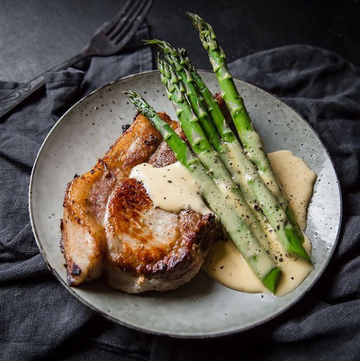 Asparagus, Food, Dish, Rack of lamb, Cuisine, Ingredient, Pork chop, Asparagus, Produce, Comfort food, 