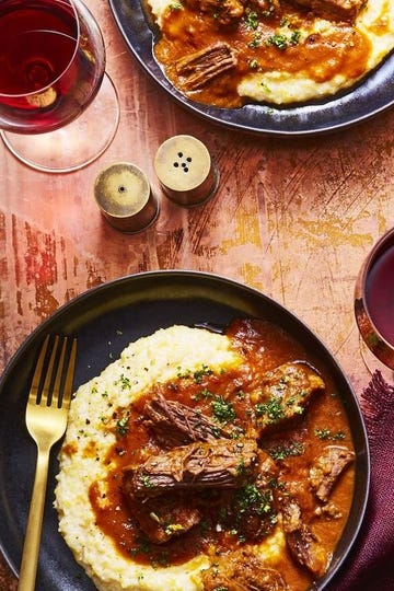 short ribs with creamy polenta