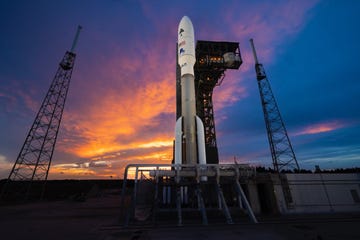 atlas v 551 rocket ready for launch nr 107 at cape canaveral carrying silent barker payload
