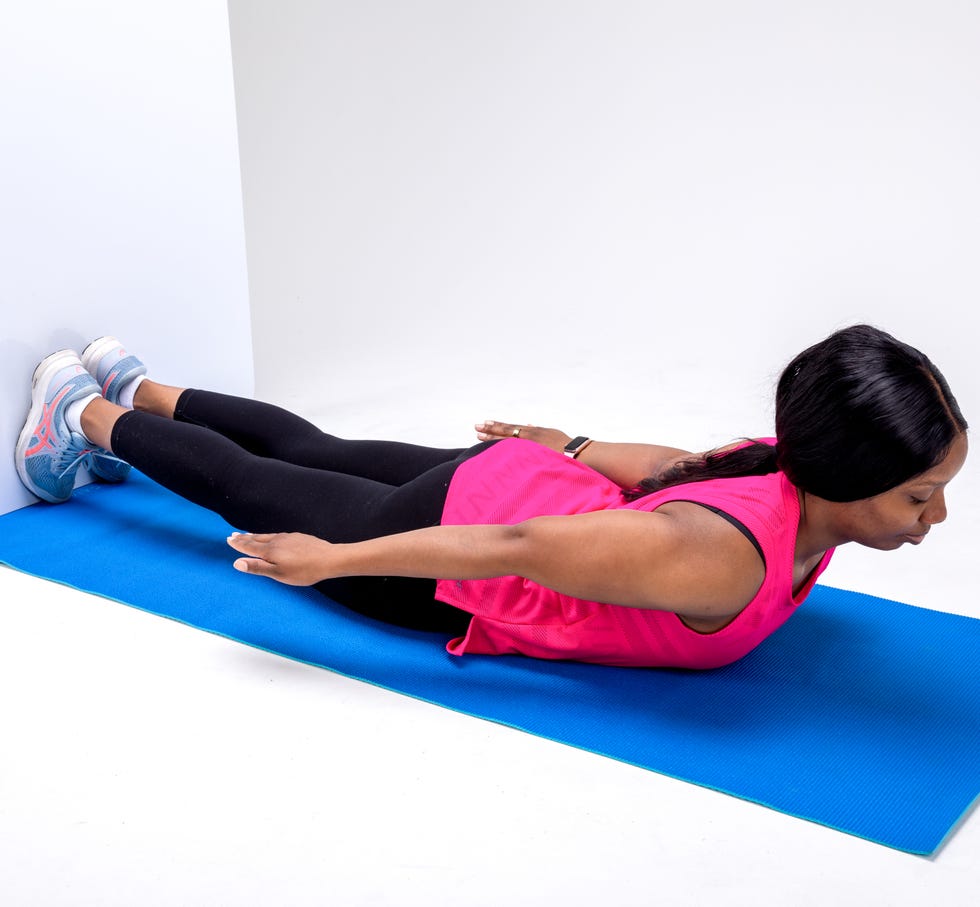 woman doing pilates for cycling