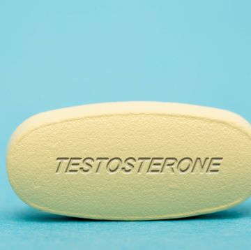 testosterone pill, conceptual image