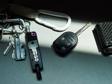 car keys and key ring