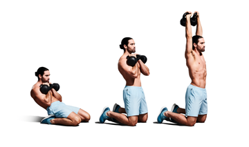 a group of men lifting weights