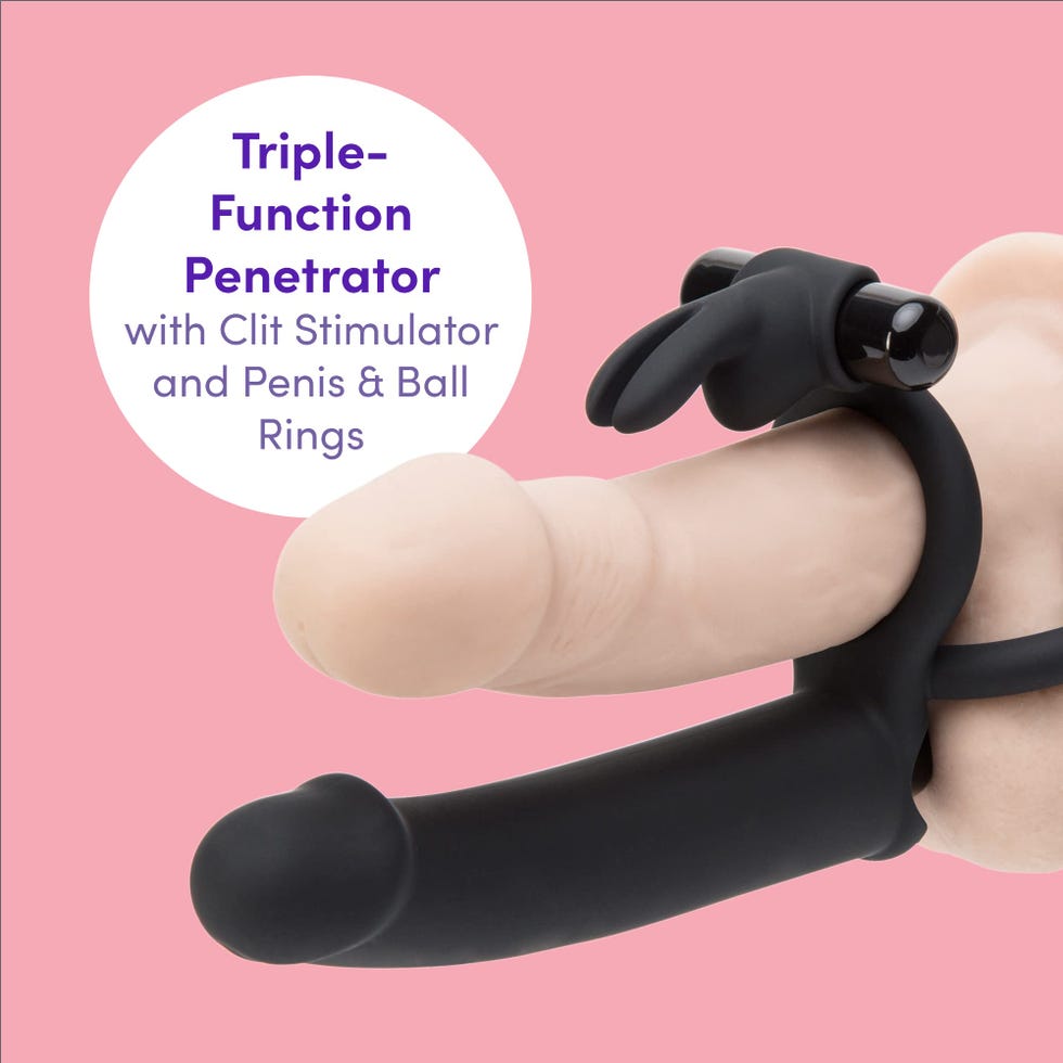 Double Fun Vibrating Rabbit Double Penetration Strap On